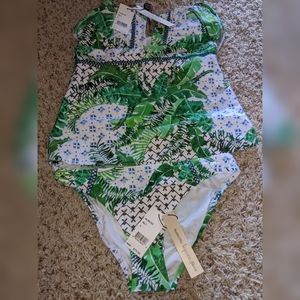 NWT 2 PC swimsuit Nanette Lepore S